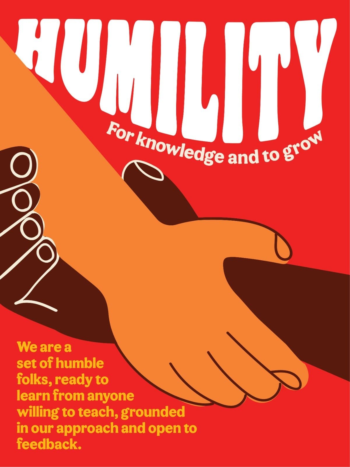 Humility — For knowledge and to grow